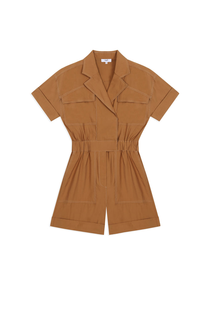 Idyll - Camel Plain Shorts Suit - Suncoo HK